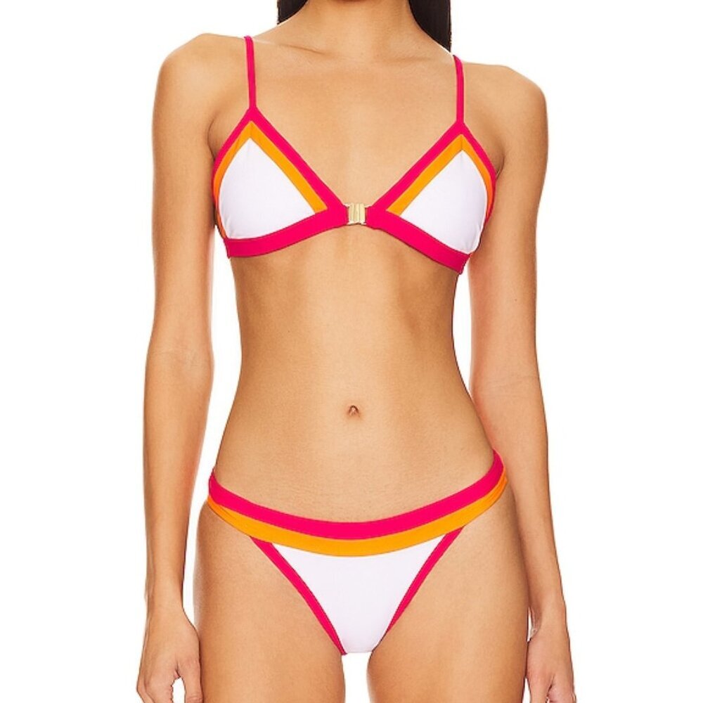 NWT Milly Positano 2 PC Designer Bikini Set T18Z01 Small S